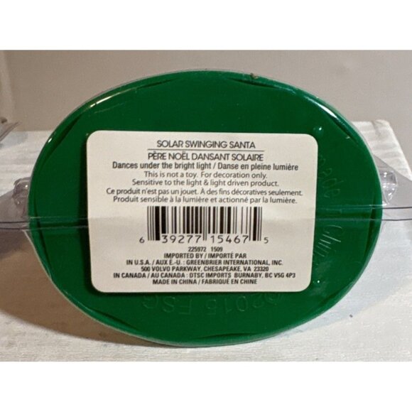 Solar Figures Swinging Santa & Snowman Christmas Decor Set New - Picture 5 of 5